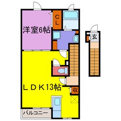 エスペランサ中仁野Ⅱの物件間取画像